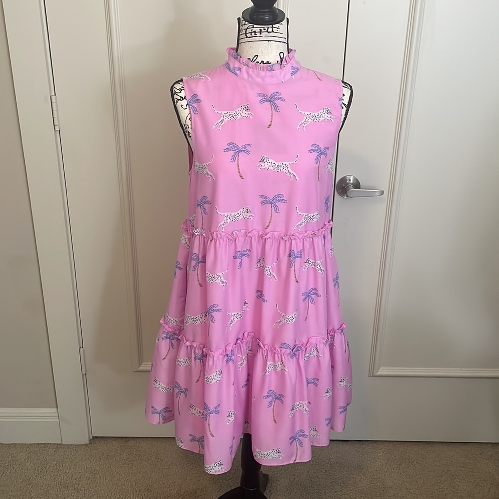 NWOT J. Marie Remi Ruffle Dress w/ pockets